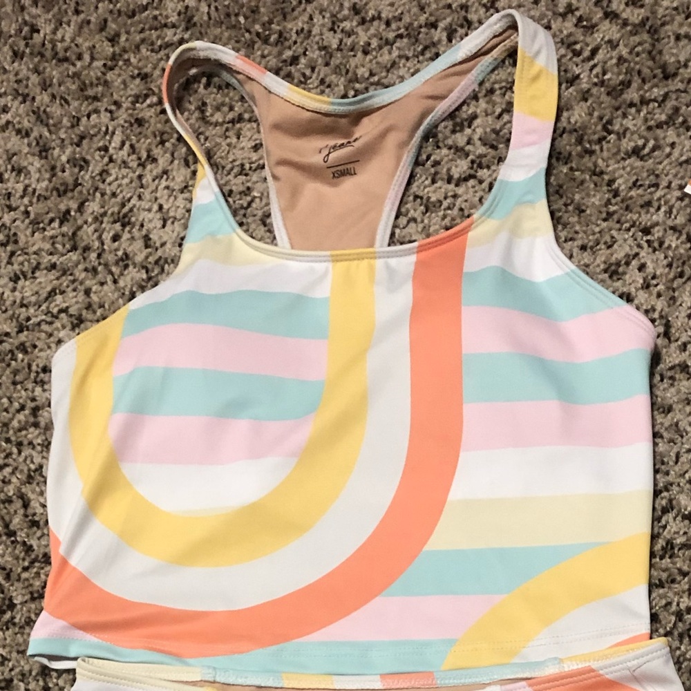 Kortni Jeane XS Rainbow Racerback